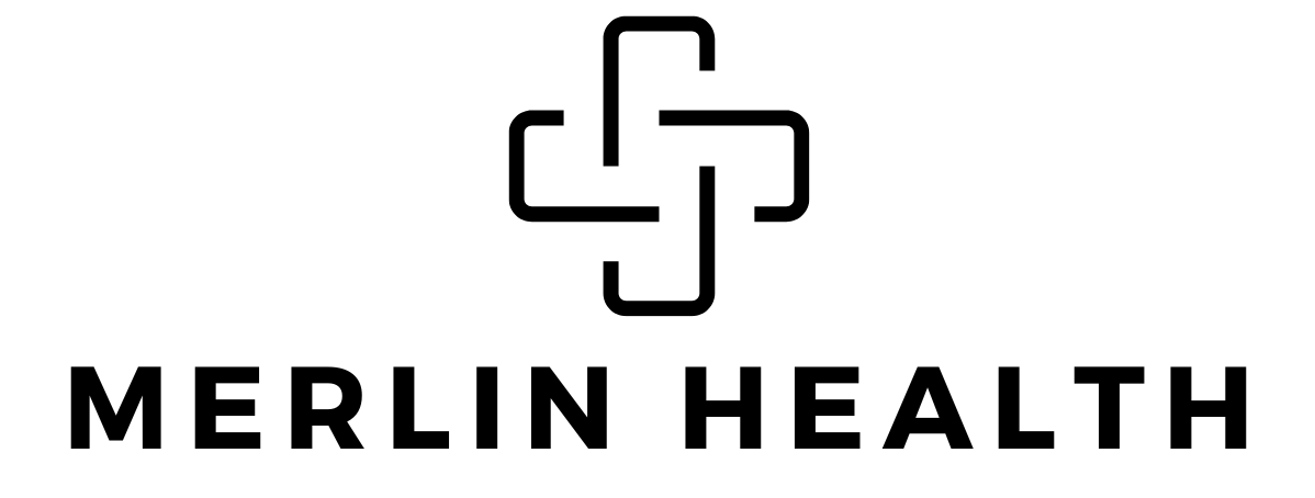 The logo of Merlin Health UK - a same-day provider of medical certificates and doctor's letters in the UK.